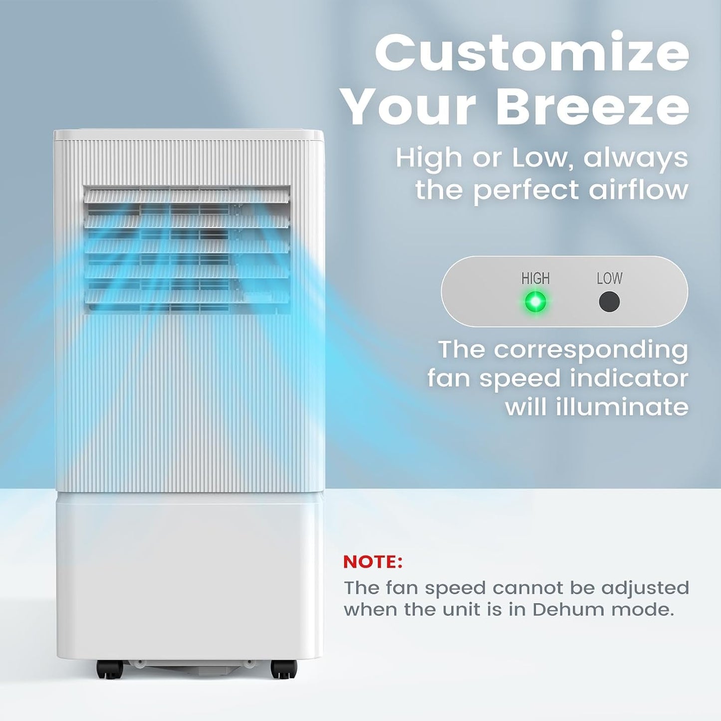 Portable Air Conditioner, 10000 BTU  with Remote Control, 24H Timer, Window Kit, Dehumidifier for Room Up to 350 Sq.Ft