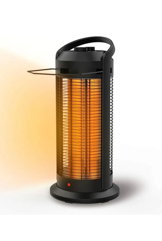 1500W Portable Oscillating Infrared Tower Heater with Digital Knob Thermostat, 75° Wide OscilElectric, Overheating & Tip-Over Protection,  , Portable Handle Super Quiet Heater for Indoor Use