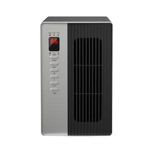 Electric Radiant Space Heater, 1500W Infrared Heater with 3 Modes, Energy Saving, Timer Setting, Remote Control, Tip-Over & Overheat Protection for Indoor use,Black