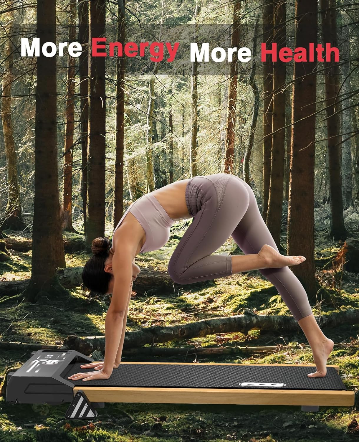 Walking Pad with Incline, 265 Lbs Capacity, Installation-Free, Remote Control, LED Display for Home Gym, Grain